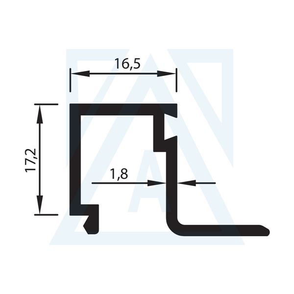 Ürün resmi: Isı Cam Çıtası - 1679 - 0.340 kg/m